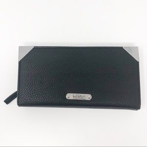 Nicole Miller “Patricia” Zip Around Wallet Black